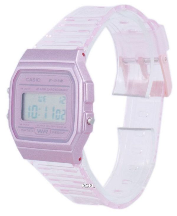 Casio Youth Pink Resin Digital F-91WS-4 F91WS-4 Unisex Watch